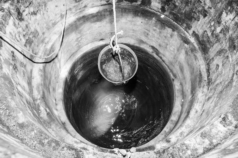 Varied drinking water sources in India - drinking water well in Alappuzha district, Kerala - a source on which more than 11% of the country’s households depend
